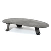 Chrysalis No. 1 Low Table in Blackened Steel with Hot Zinc Finish by WYETH, Made to Order