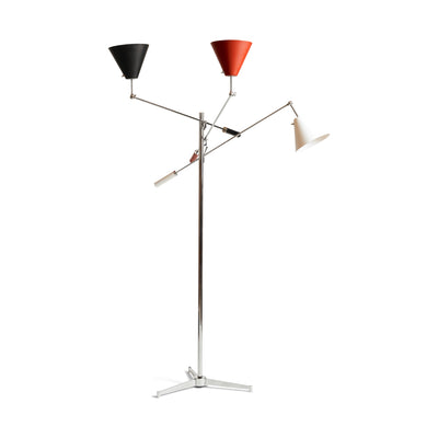 Brass Triennale Floor Lamp for Arredoluce, 1950s