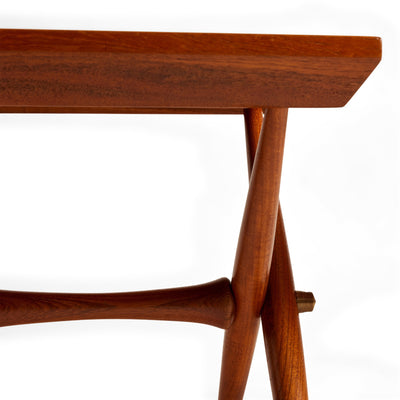 Solid Teak and Brass Side Table by Jens H. Quistgaard for Dansk Designs