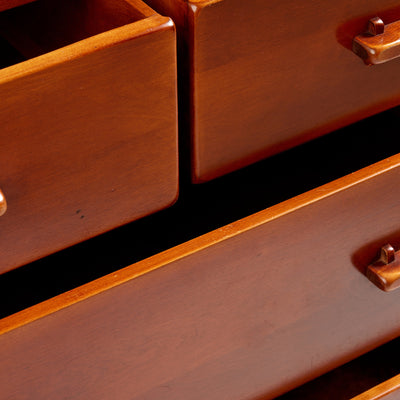 Solid Birch Drawer Cabinet from USA, 1933