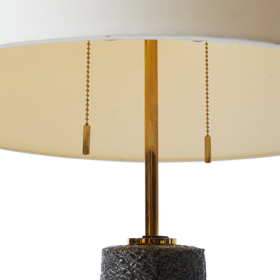 Lava Glaze Ceramic Table Lamp by Lee Rosen for Design Technics, 1950's