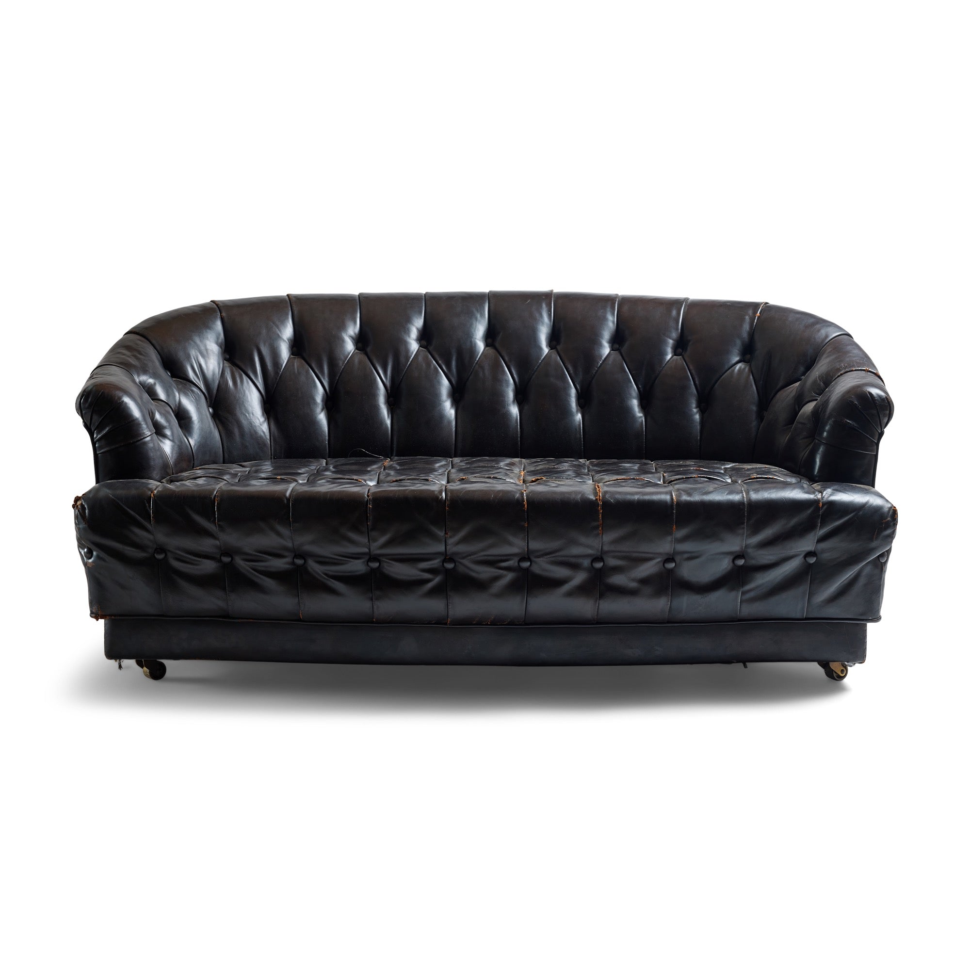 Button Tufted Modern Chesterfield Sofa by Edward Wormley for Dunbar