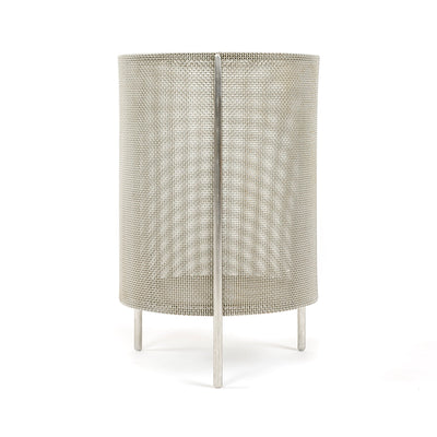 Stainless Steel Wire Cloth Bin or Waste Basket by WYETH, 2014