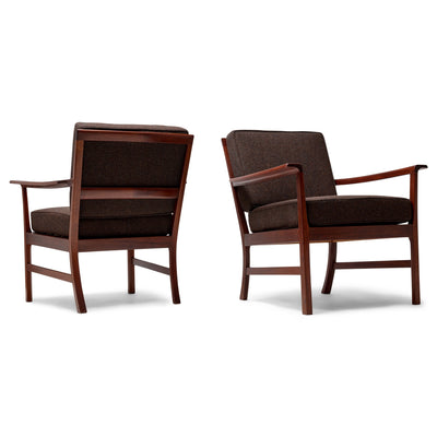 Mahogany Lounge Arm Chair by Ole Wanscher for A.J. Iversen