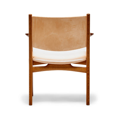 Teak Arm Oak Frame Armchair by Hans J. Wegner for Johannes Hansen, 1950s