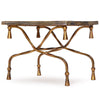 Gilded Wrought Iron Rope Table from Italy