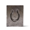 Patinated Steel Horseshoe Mold