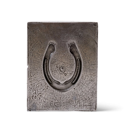 Patinated Steel Horseshoe Mold