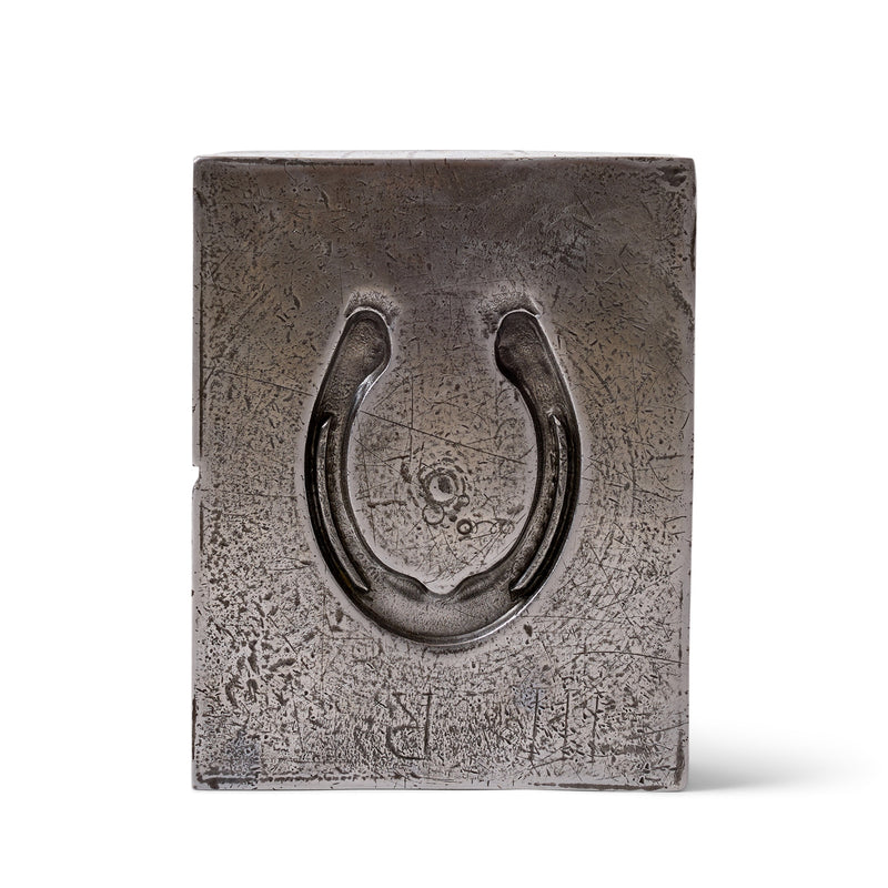 Patinated Steel Horseshoe Mold