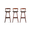 Set of Three Barstools by H. Rosengren Hansen for Brande Møbelindustri