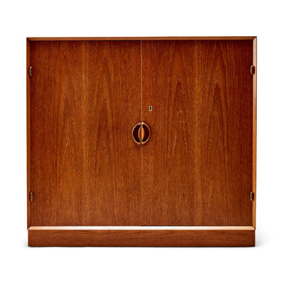 A Solid Teak Two Door Storage Cabinet by Peter Hvidt & Orla Mölgaard-Nielsen - WYETH