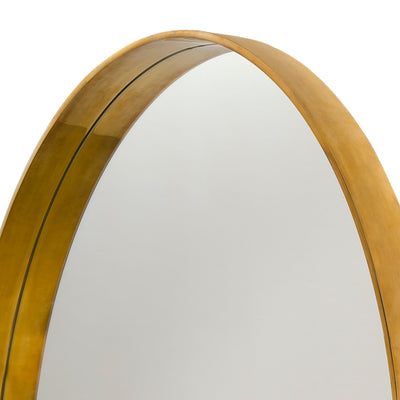 Original 55" Minimalist Round Mirror in Bronze by WYETH, Made to Order - WYETH