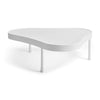 Original Biomorphic Low Table in White Steel by WYETH, Made to Order