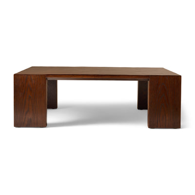 Bamboo and Solid Oak Low Table by WYETH