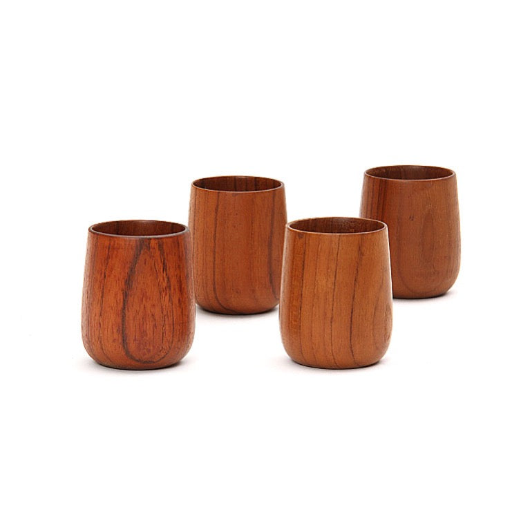 Teak Cups by Laurids Lønborg