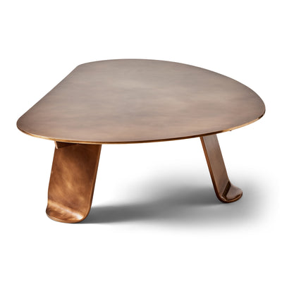 Chrysalis No. 1 Low Table in Natural Patinated Bronze by WYETH