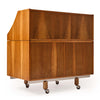 A Rare Modern Tambour Desk Cabinet by Gianfranco Frattini for Bernini