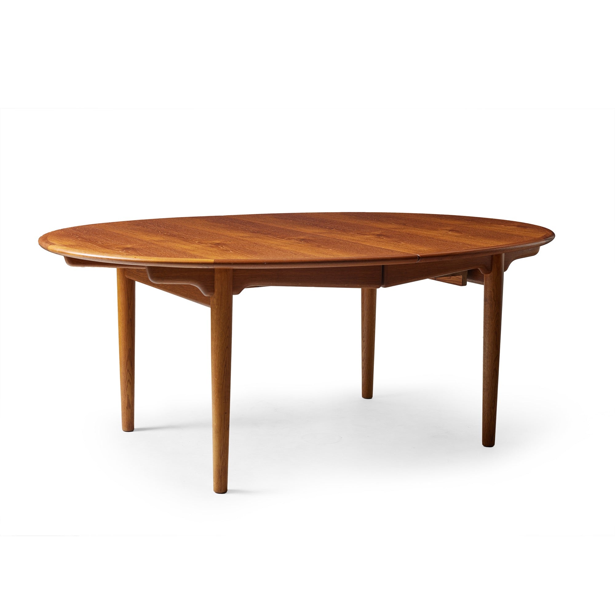 Oval Extension Table by Hans J. Wegner for Johannes Hansen