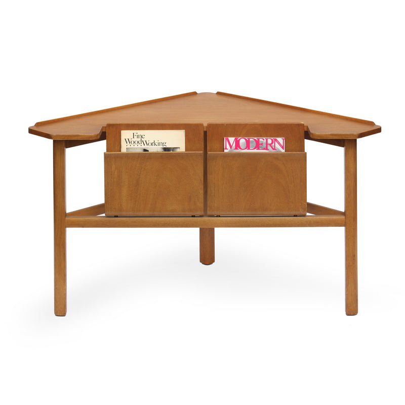 Corner Table with Magazine Shelfs by Edward Wormley for Dunbar