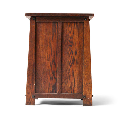 Solid Oak Storage Cabinet or Side Table for H. T. Cushman - WYETH