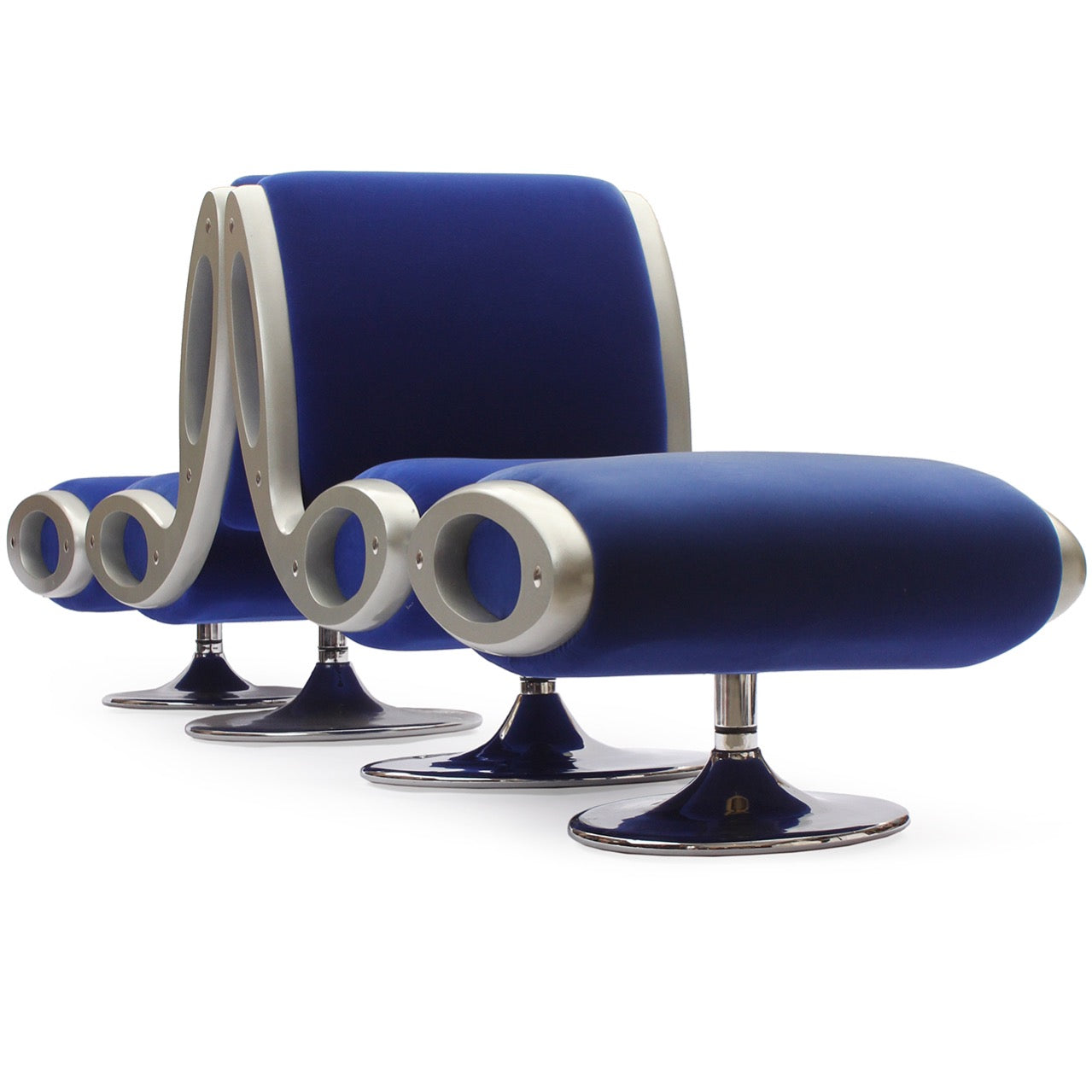 A Gluon Lounge Chair & Ottoman by Marc Newson for Moroso