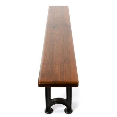 Custom Bench with Cast Iron Legs by WYETH