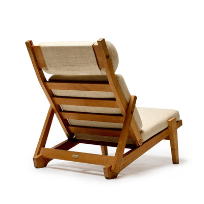 Rare Folding Lounge Chair by Hans J. Wegner for A.P. Stolen