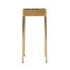 'Glass Block' Side Table in Patinated Bronze with Faceted Legs by WYETH, Made to Order