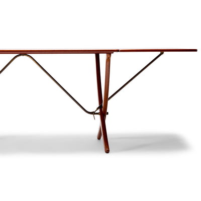 Teak and Oak Drop Leaf Table AT-304 by Hans J. Wegner for Andreas Tuck