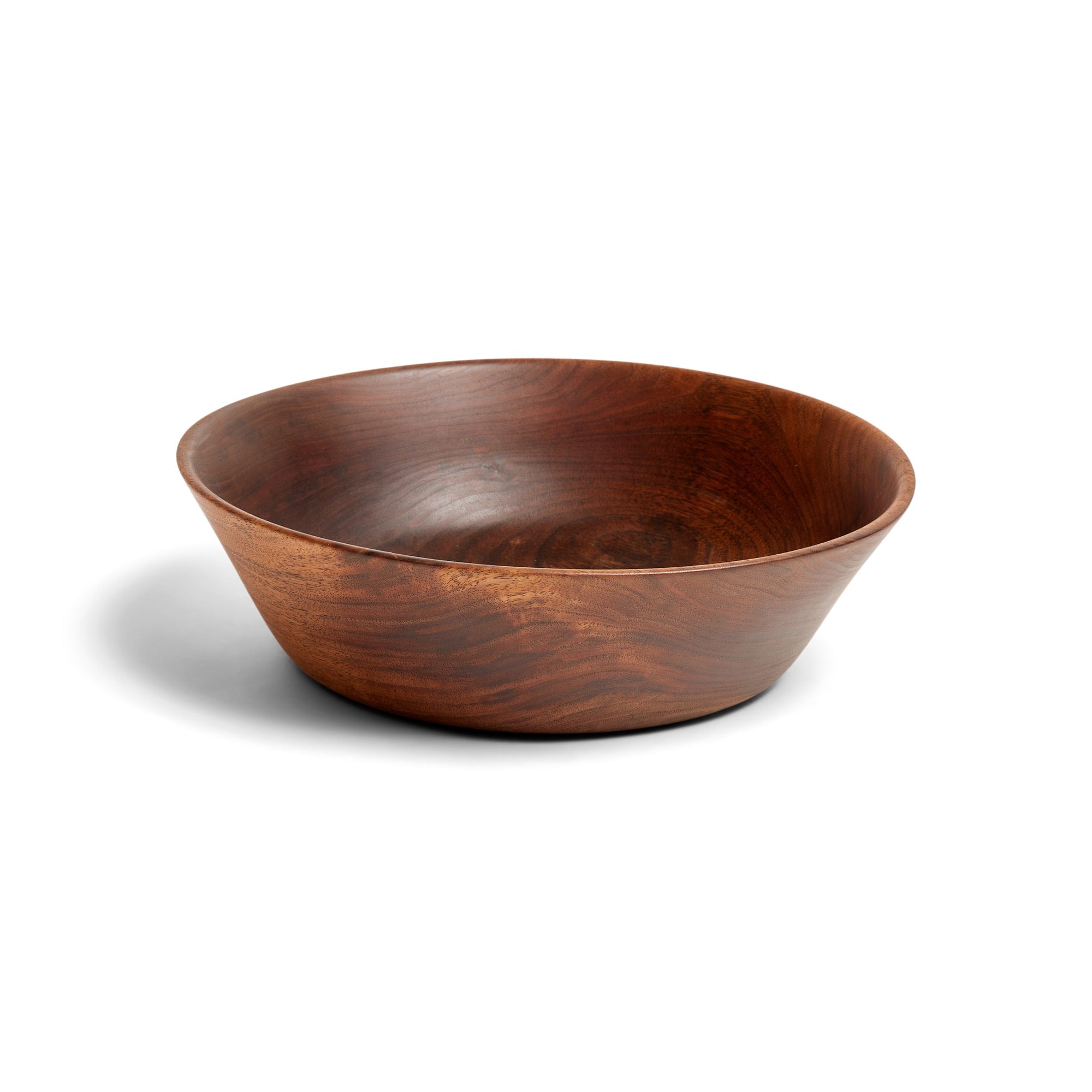 Turned Walnut Wood Bowl by William Frost, 1950s