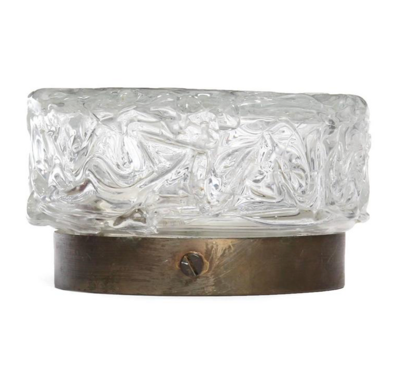 Variegated Glass Flush Mount Light from USA