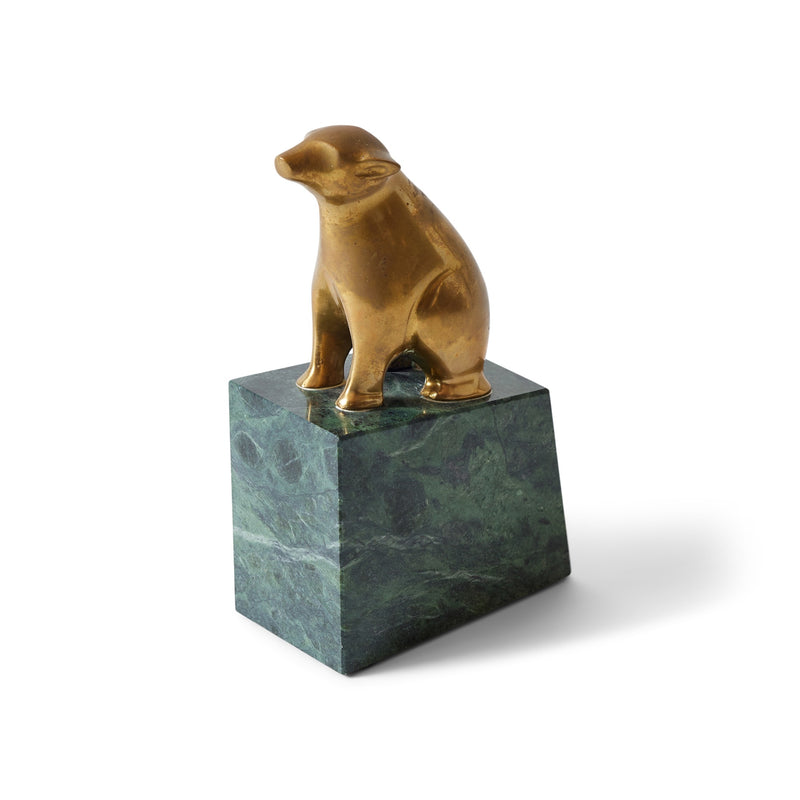 Bronze Bear on Marble Base