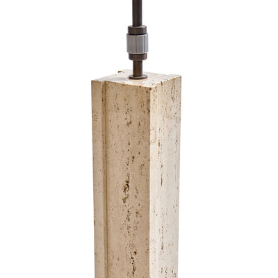 Travertine Table Lamp from Italy