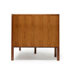 A Corner Walnut Sideboard With Tambour Doors by Edward Wormley for Dunbar, 1950's