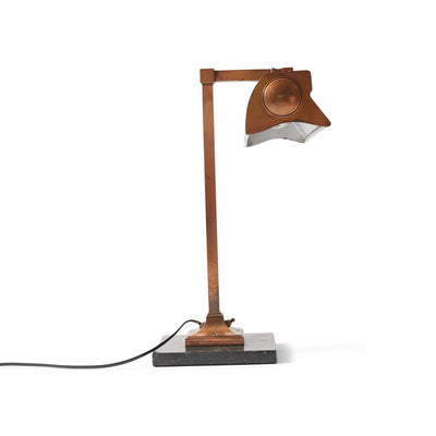 Bronze and Marble Desk Banker's Lamp for I.P. Frink