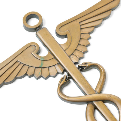 Bronze Caduceus from USA, 1930s