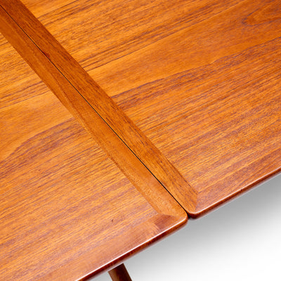Teak and Oak Drop Leaf Table AT-304 by Hans J. Wegner for Andreas Tuck