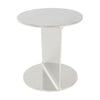 ‘Round I-Beam’ Side Table in Polished Stainless Steel by WYETH, Made to Order