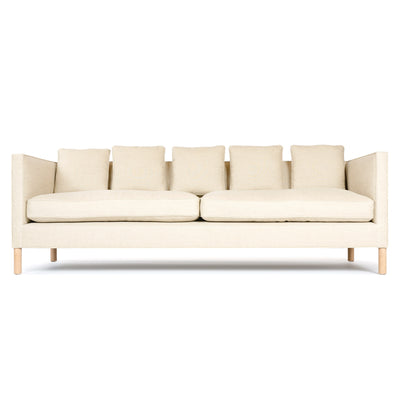 The ‘Tuxedo Sofa’ in Natural Linen by WYETH, Made to Order