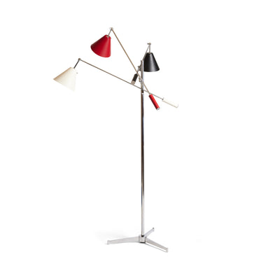 Brass Triennale Floor Lamp for Arredoluce, 1950s