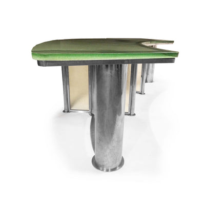 An Impressive Art Deco Chrome and Glass Desk from France, 1930s