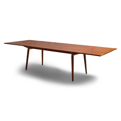 Teak Extension Dining Table by Hans J. Wegner for Johannes Hansen