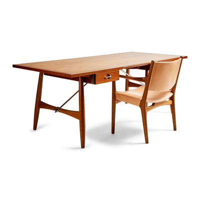 The Architect's Desk in Teak & Oak by Hans Wegner for Johannes Hansen, 1953