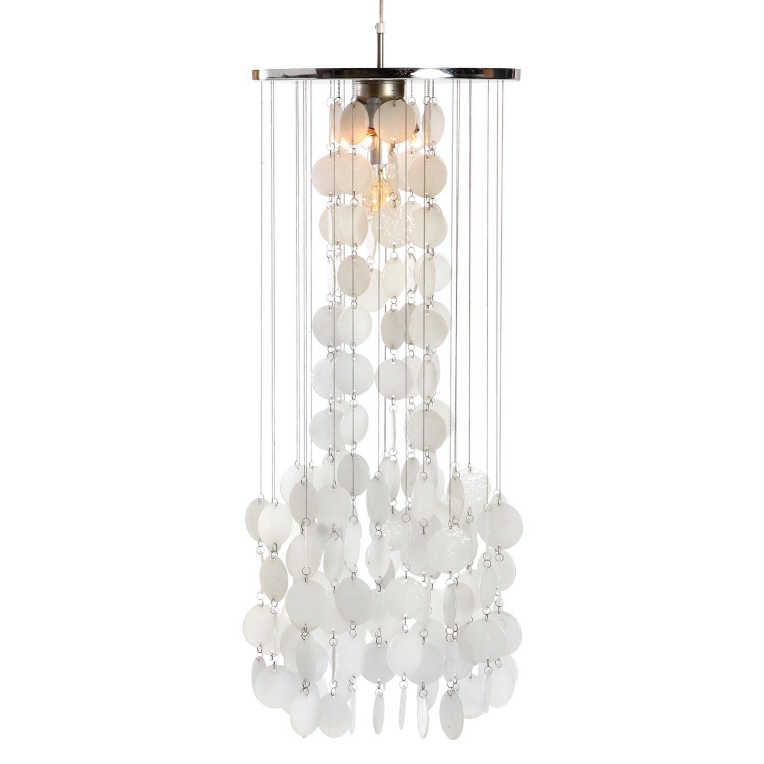 Murano Glass Disc Chandelier from Italy