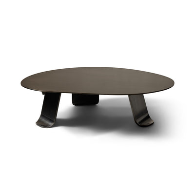 Chrysalis No. 2 Low Table in Blackened Steel by WYETH, Made to Order