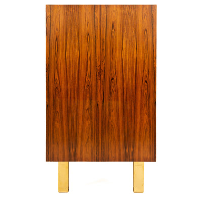 Finely Made Rosewood Cabinet with Tambour Doors by Ejner Larsen & Aksel Bender Madsen for Willy Beck, 1950s