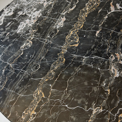 20th Century Solid Bronze Center Table With Marble Top