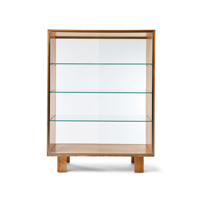 Two Sided Glass Display Vitrine Cabinet by George Nelson for Herman Miller
