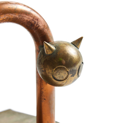 Cat Doorstop by Walter Von Nessen for Chase Brass, 1930's