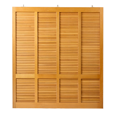 Solid Oak Louvered Panels by Warren Platner, 1980s